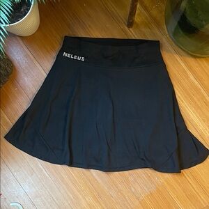 Neleus women’s Black tennis Skirt size M